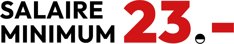 Salaire minimum : 23.-